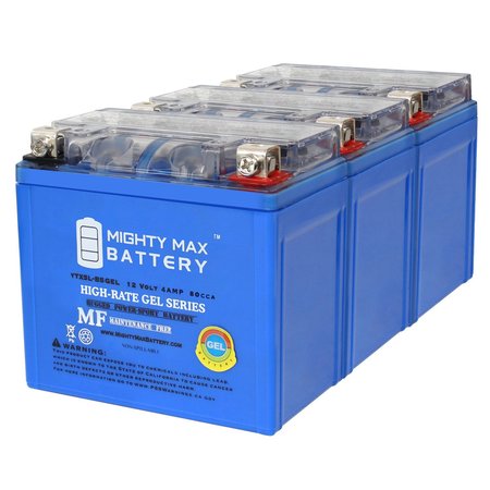 YTX5L-BSGEL 12V 4AH Replacement Battery compatible with Polaris 90CC Outlaw 03-14 - 3PK -  MIGHTY MAX BATTERY, MAX3997400